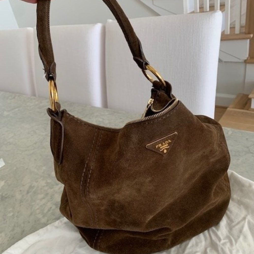 PRADA - Vintage Chestnut Hobo Bag